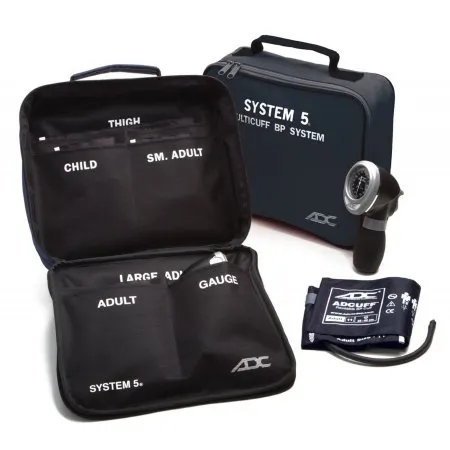 System 5 - Aneroid Sphygmomanometer Unit 1-Tube Small Adult / Child Multi Cuff Size 5 Pack - 740-N