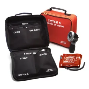 System 5 - Aneroid Sphygmomanometer Unit 1-Tube Small Adult / Child Multi Cuff Size 5 Pack - 740-OR