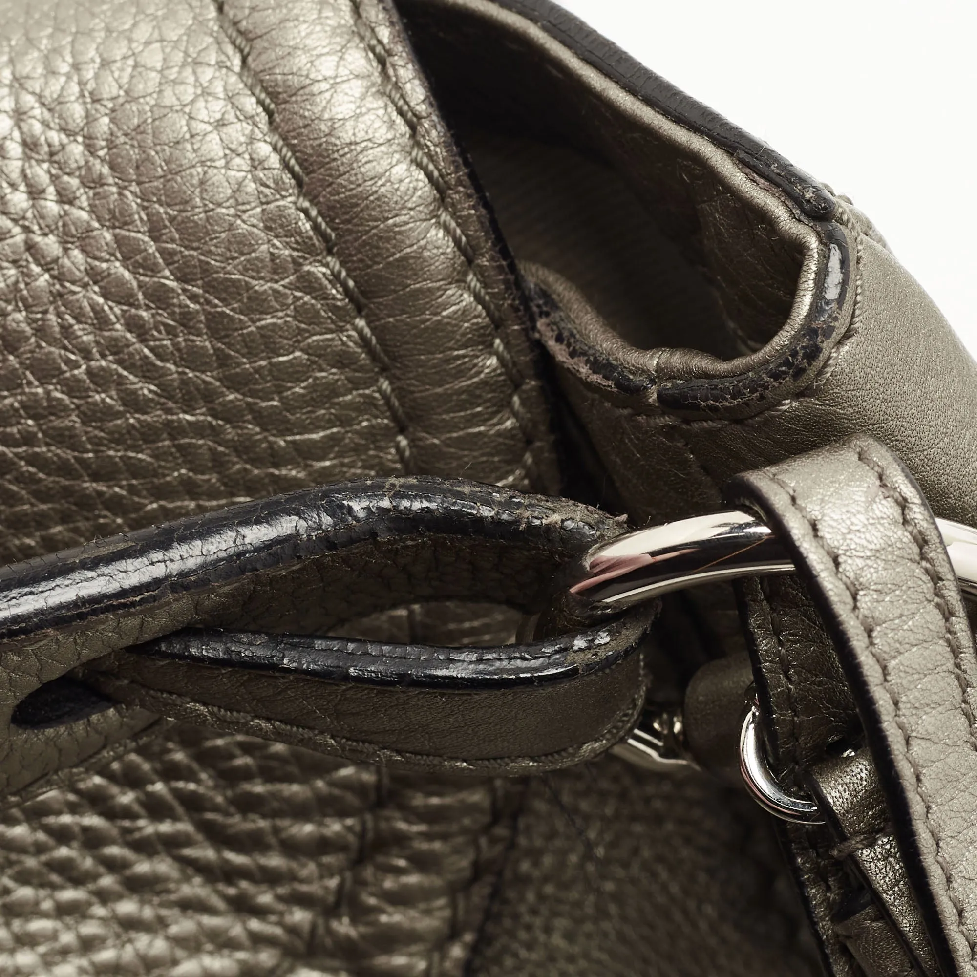 Techno Leather Hobo Horsebit Gucci Delivery guarantee Clear communication Metallic