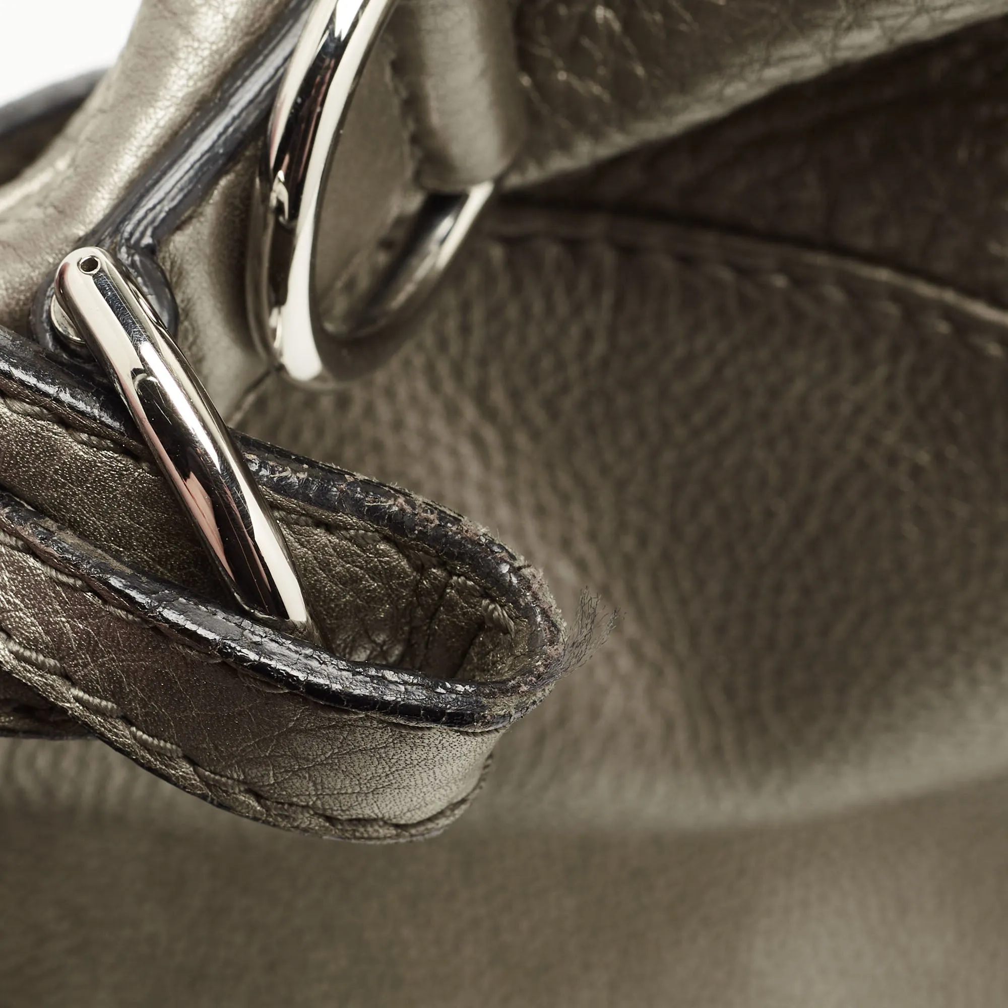 Techno Leather Hobo Horsebit Gucci Delivery guarantee Clear communication Metallic