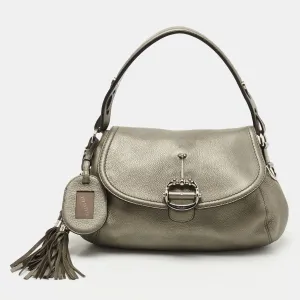 Techno Leather Hobo Horsebit Gucci Delivery guarantee Clear communication Metallic
