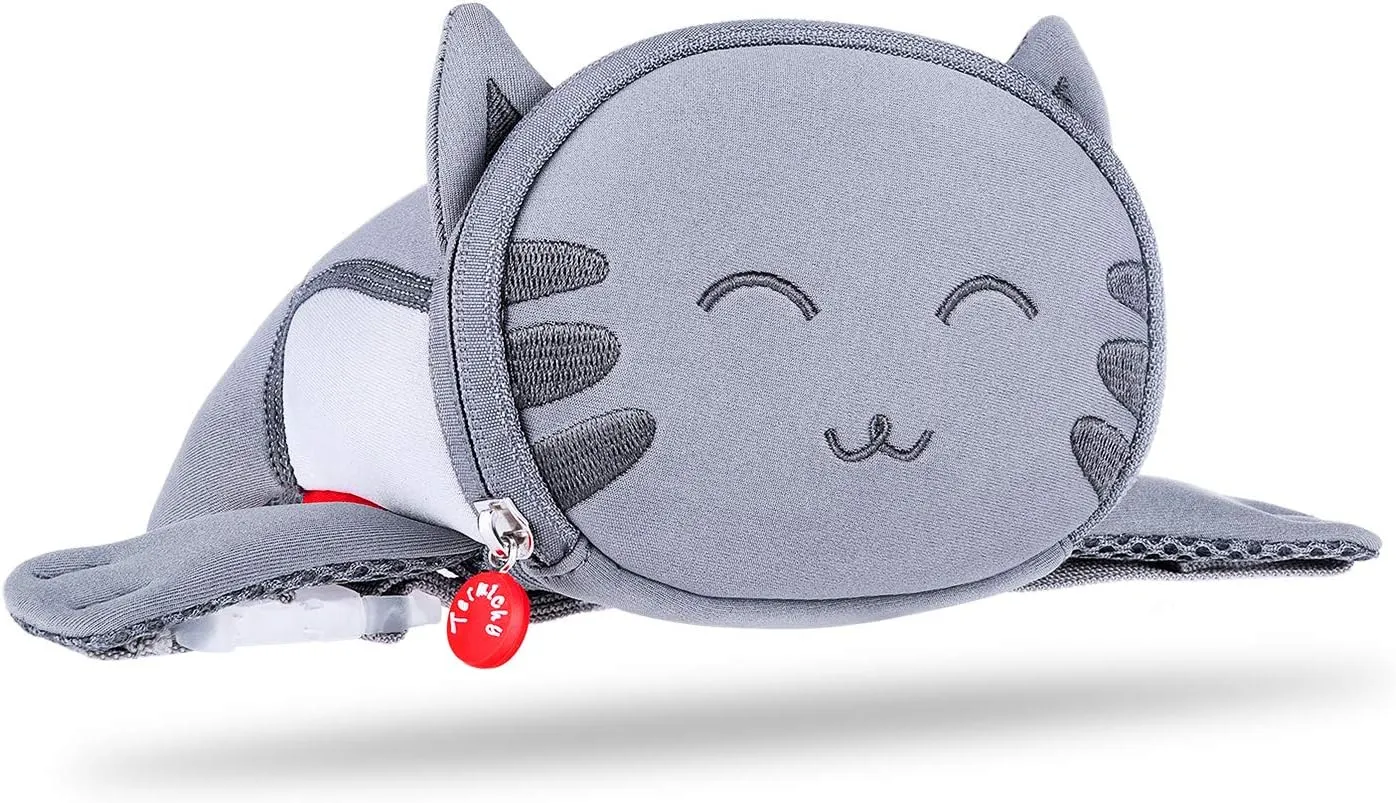 Termichy Kids Waist Bag Cute 3D Cartoon Bear Animal Travel Kids Fanny Pack For Babies Girls Toddler Children Sport Camping Trip Makeup Masquerade Toy Christmas Gift, Parent-child Dressing(Kitty)