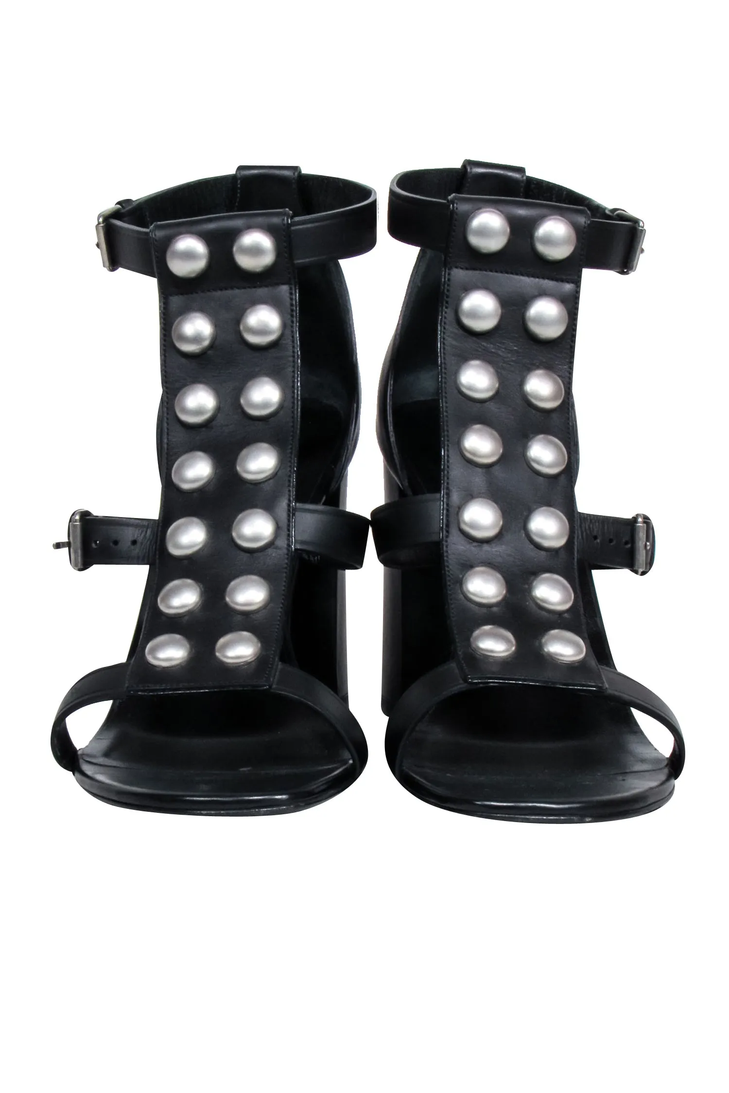 Trending product Studded Black Saint Laurent Pumps Front 11 Strappy Optimized - Sz Yves