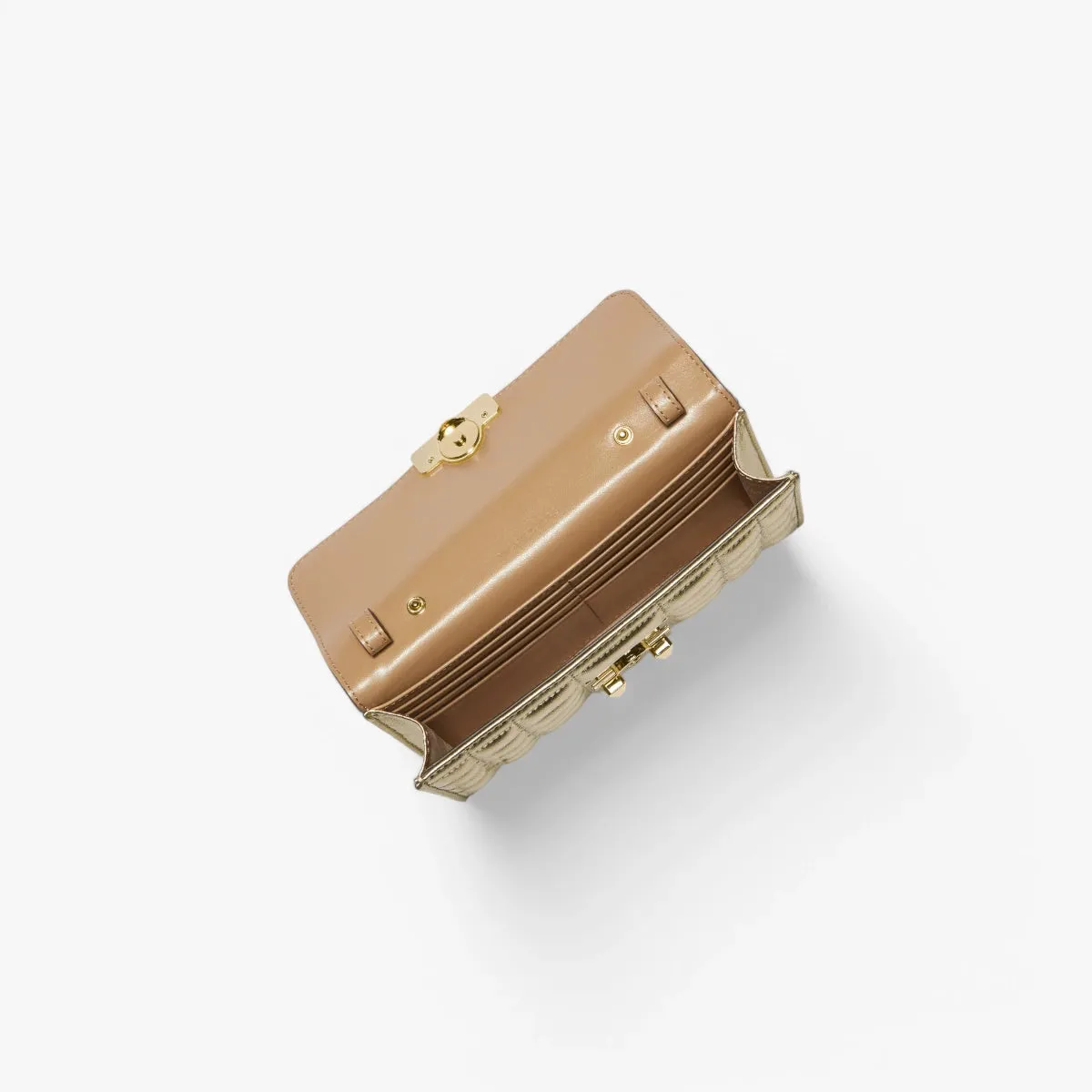 Tribeca Large Metallic Leather Convertible Crossbody Bag