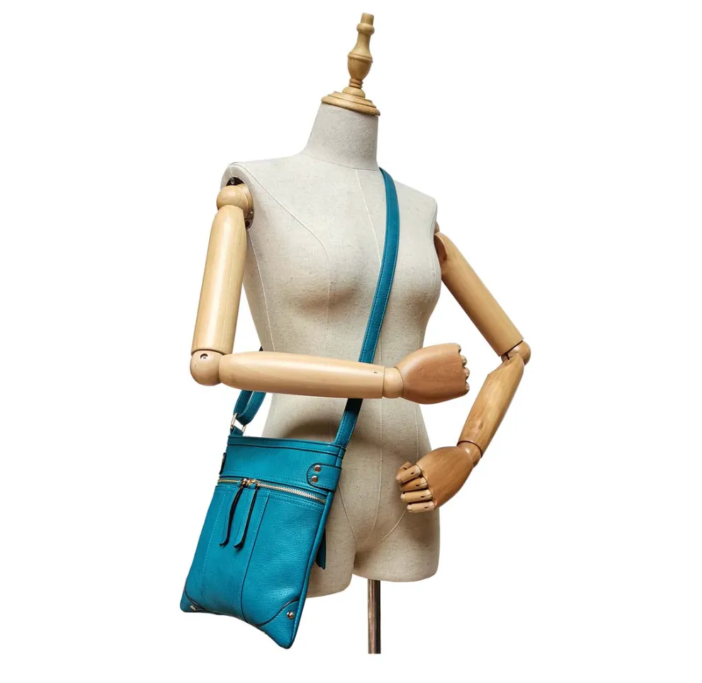 Turquoise Sally Messenger Bag