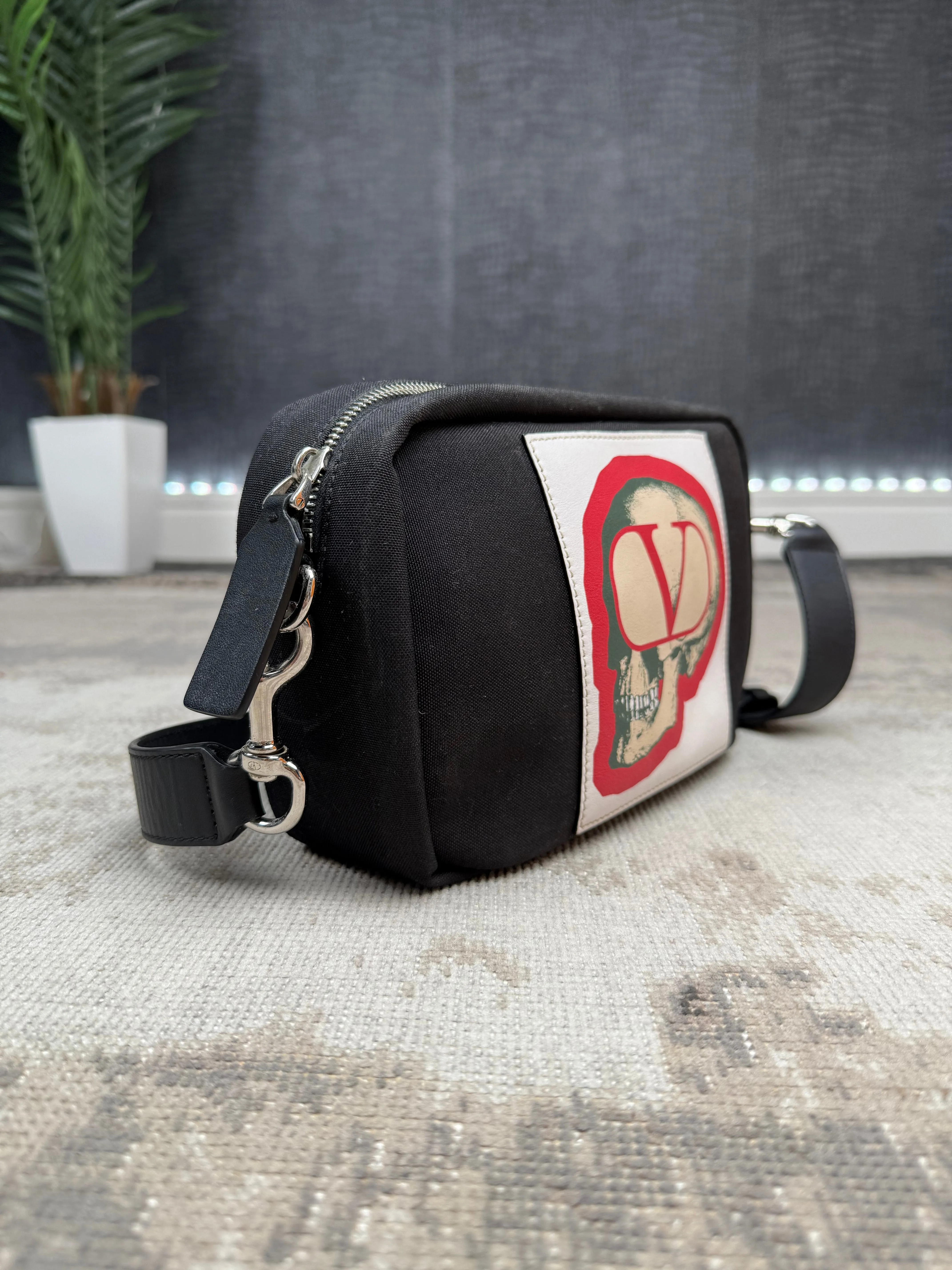Valentino x Undercover Skull Shoulder/Waist Bag - Black