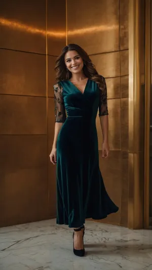Velvet Dreams: 15 Stunning Dress Ideas to Elevate Your Wardrobe**  
**