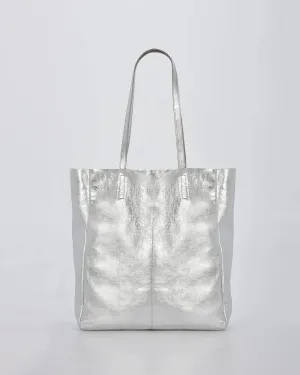 VENUS METALLIC TOTE - SILVER