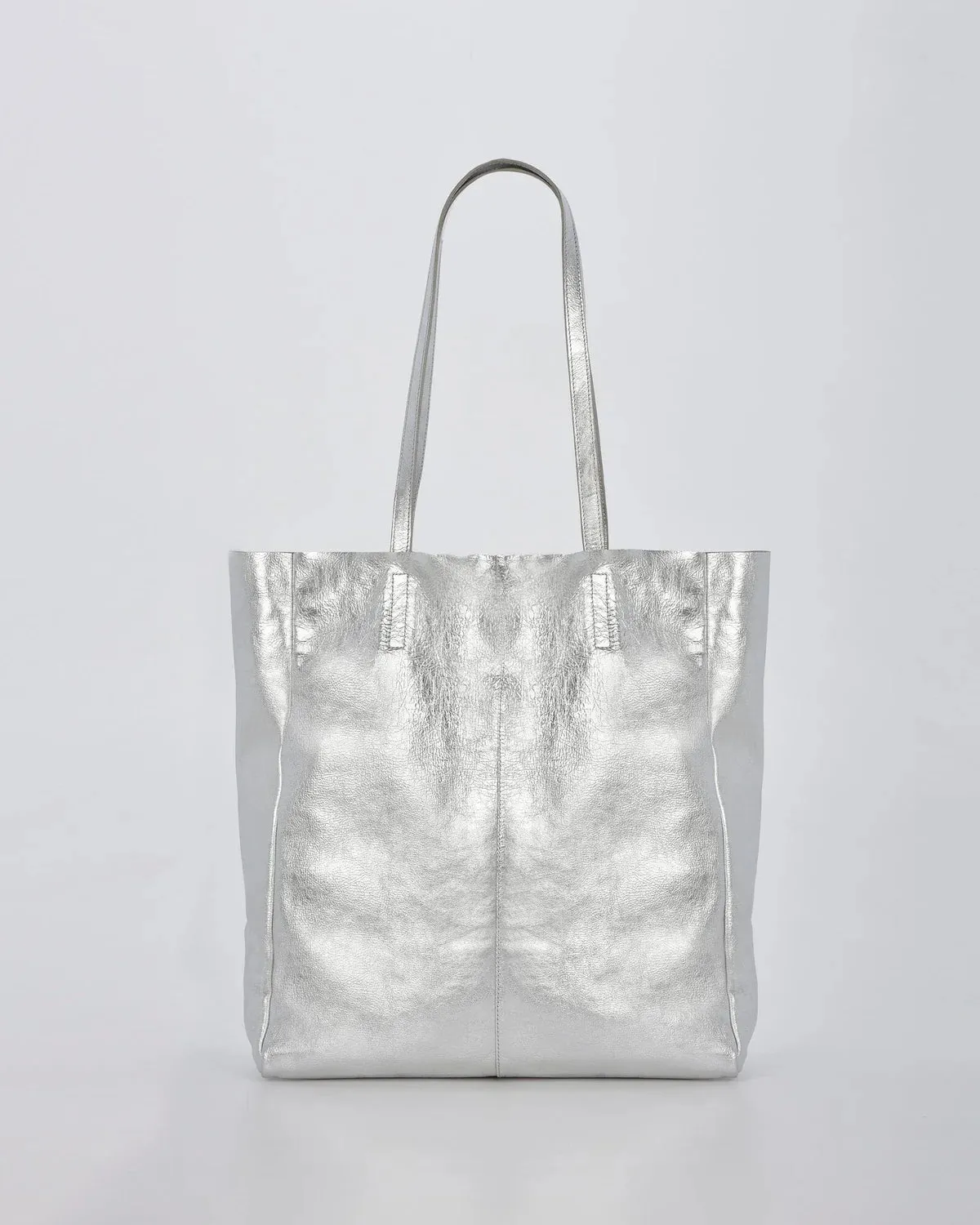 VENUS METALLIC TOTE - SILVER