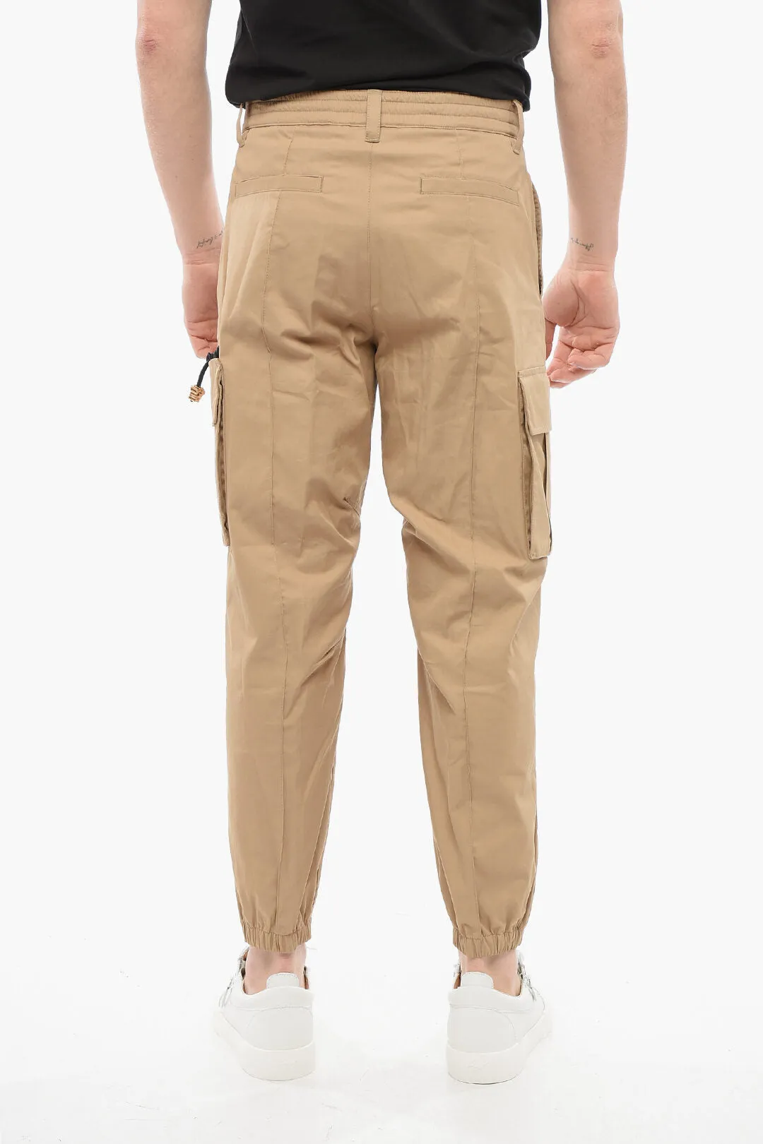 Versace Cotton Cargo Pants with Cuffs