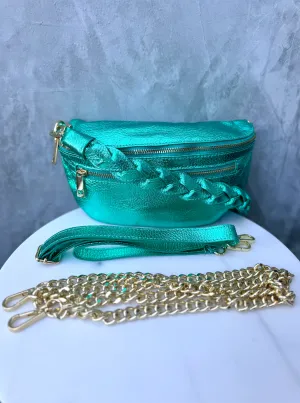 Vienna Hobo - Metallic Spearmint