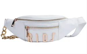 Waist Bag Belt Bags Women's PU Fanny Pack Hip Package Letters Waist Packs Banana Bag Phone Pocket Female Crossbody Bag
