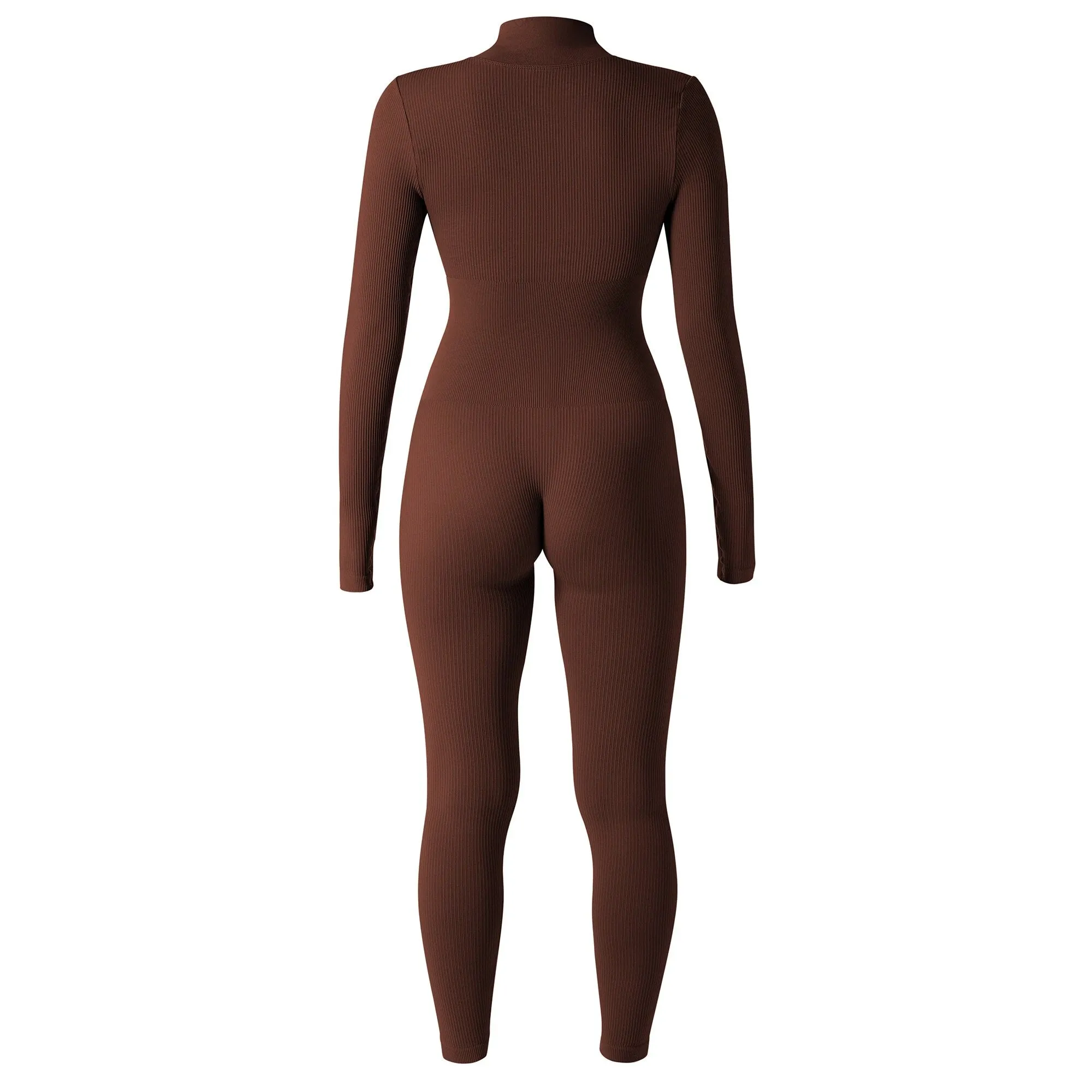 Waist Snatching Zip Jumpsuit