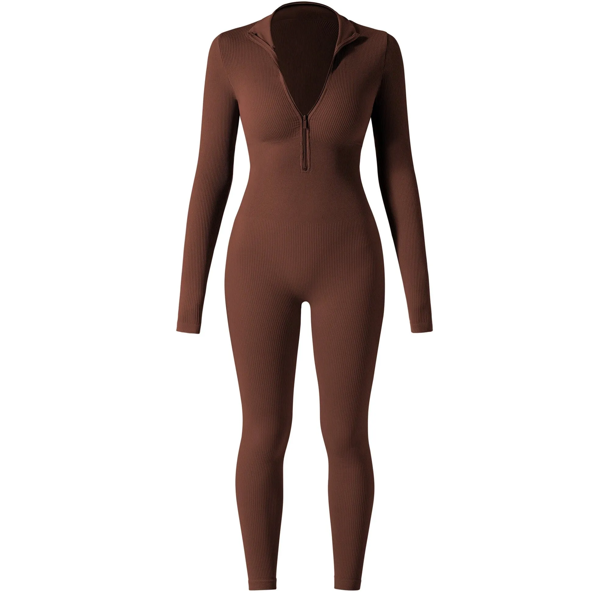 Waist Snatching Zip Jumpsuit