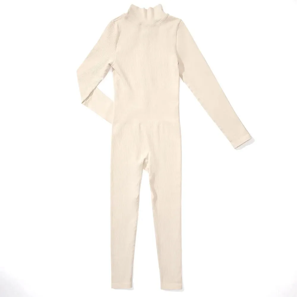 Waist Snatching Zip Jumpsuit