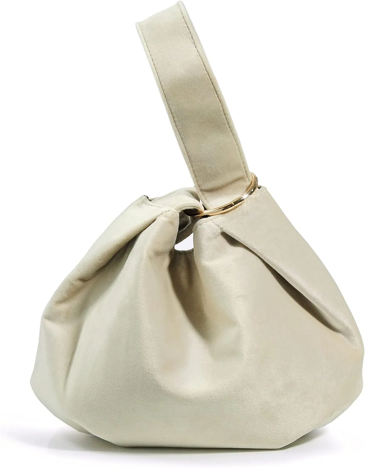 Women Clutch Velvet Top Handle Bag Wristlet Small Tote Purse