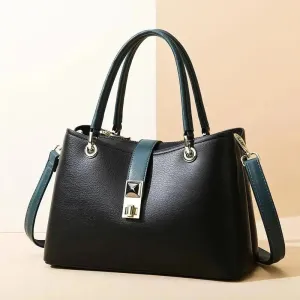Women Leather Ladies Handbag Messenger Bag Shoulder Tote Bags With Purse Pocket Casual Crossbody Shoulder Bag