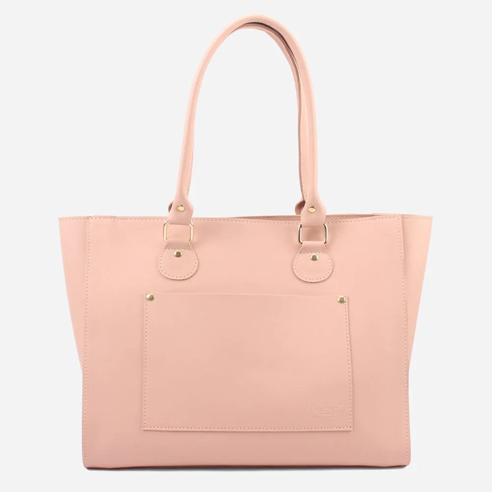 Women "SLAKE" Textured Handle Bag