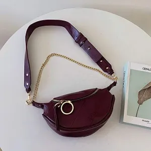 Women Waist Bag Belt Bag Pu Leather Fanny Pack Waist Packs Hip Package Chest Pack Female Crossbody Bags