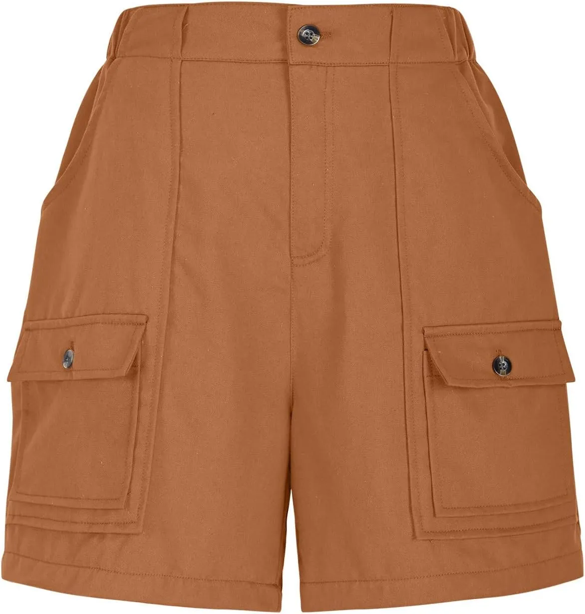 Women's Fashion Cargo Shorts with Pockets Summer Wide Leg Long-Shorts Dressy Casual High Waist Short Pants