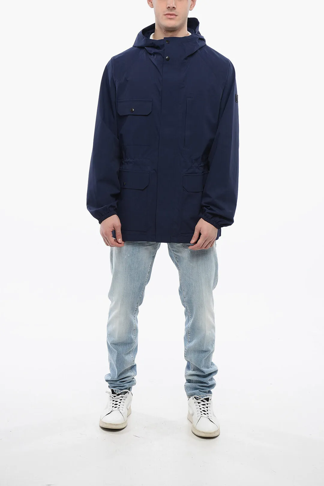 Woolrich Utility MOUNTAIN Raincoat With Drawstrings