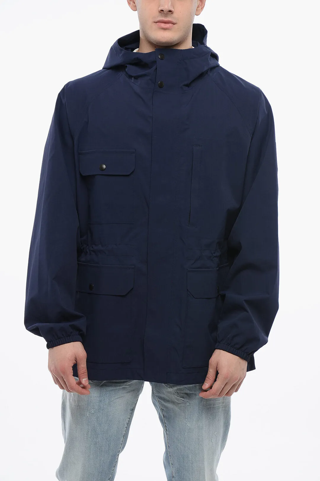 Woolrich Utility MOUNTAIN Raincoat With Drawstrings