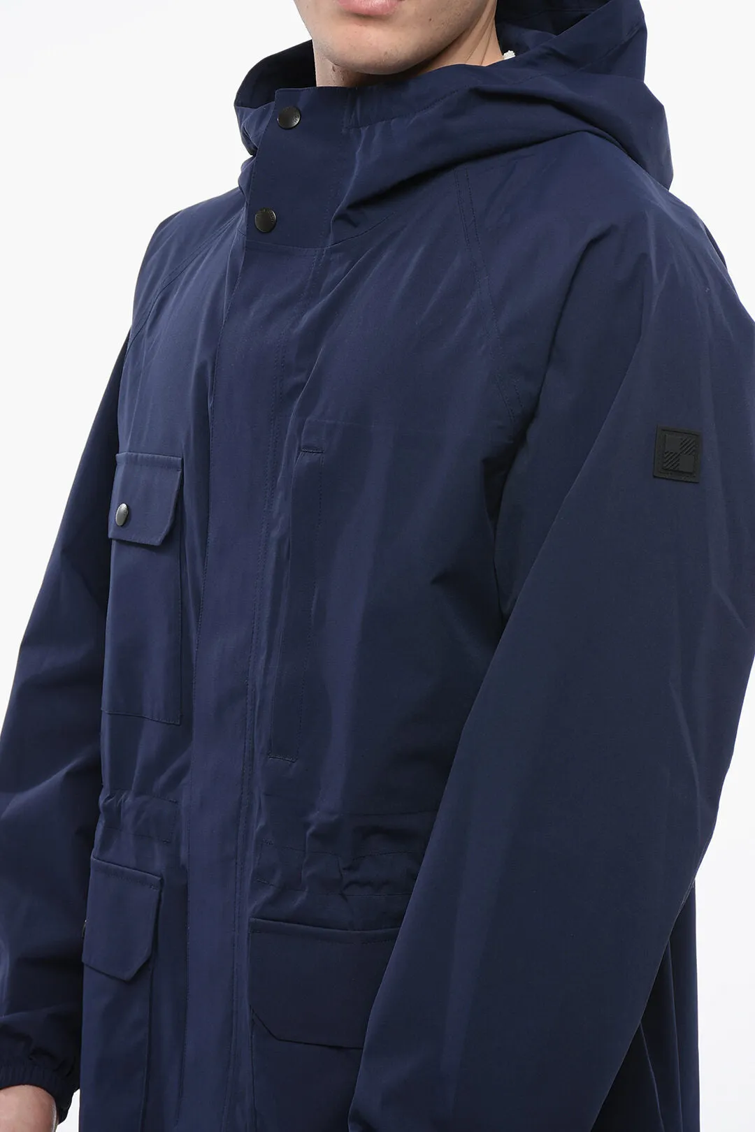 Woolrich Utility MOUNTAIN Raincoat With Drawstrings