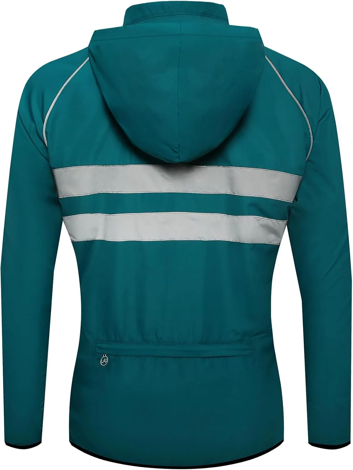 WOSAWE Packable Cycling Jacket Hooded Running Coat Lightweight Biking Windbreaker