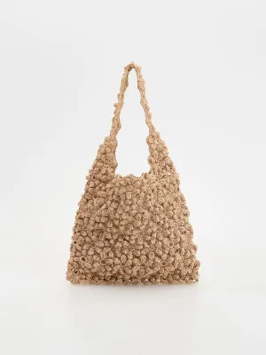 Woven hobo bag