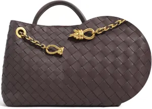 Woven leather bag for women woven hand crossbody top tote bag, handle hobo woven shoulder hold