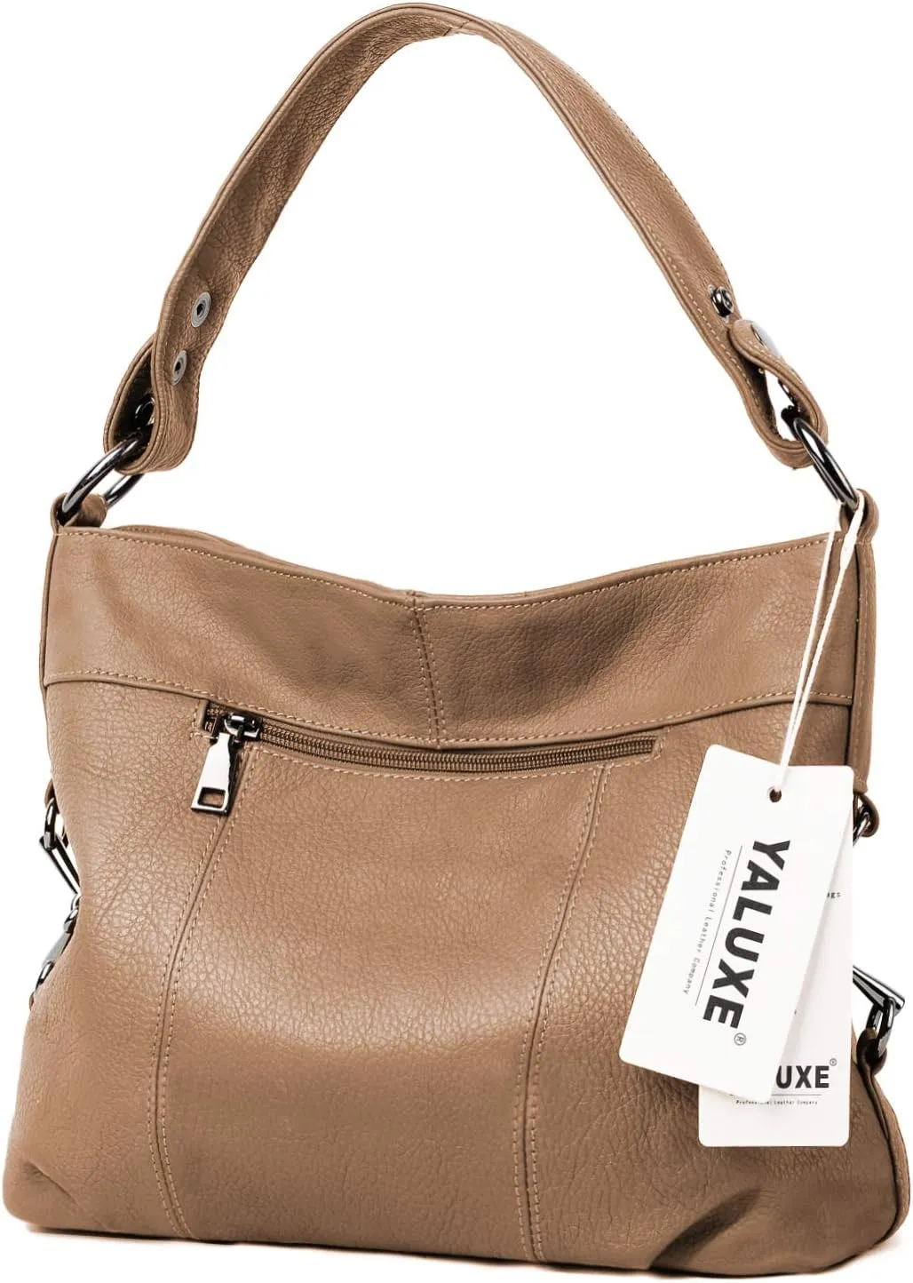 YALUXE Genuine Leather Shoulder Bags Stylish Hobo Handbags Purses Crossbody Bags for Women