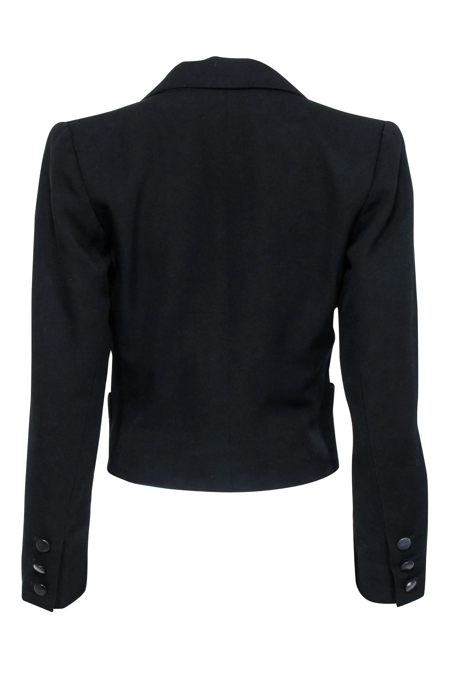 Yves Crop Risk-free returns Sz Ready-made selection Blazer - Saint Black Laurent 2