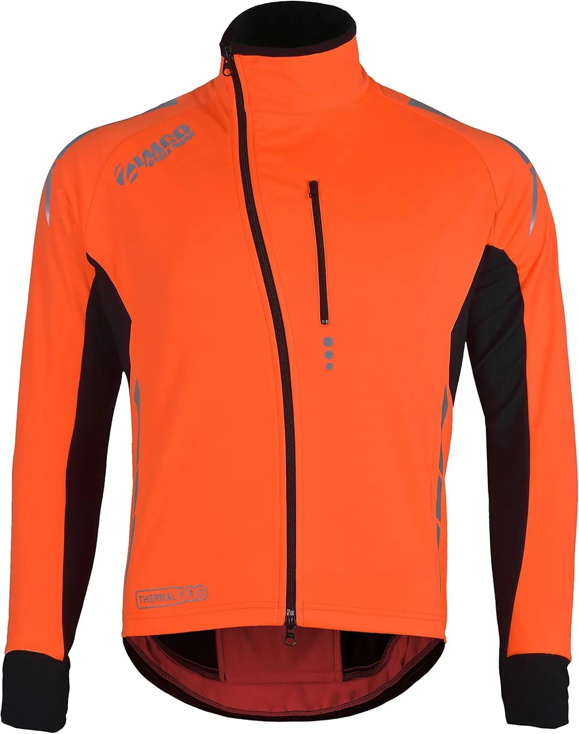 Zimco Pro Men Winter Cycling Jackets High Viz Bicycle Jersey Windproof Thermal Insulated Jacket