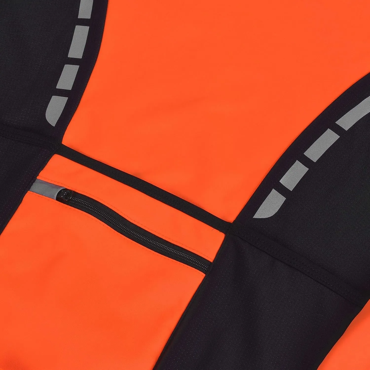 Zimco Pro Men Winter Cycling Jackets High Viz Bicycle Jersey Windproof Thermal Insulated Jacket
